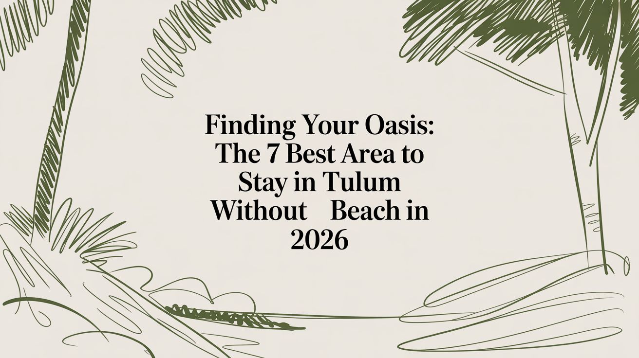 Finding Your Oasis: The 7 Best Area To Stay In Tulum Without Beach in 2026
