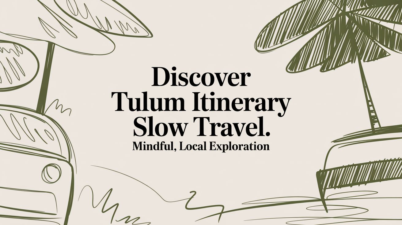 Discover tulum itinerary slow travel: mindful, local exploration