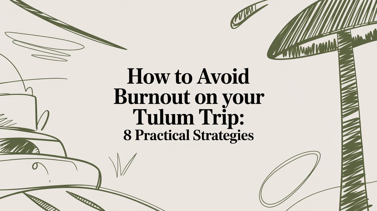 How to Avoid Burnout on Your Tulum Trip: 8 Practical Strategies