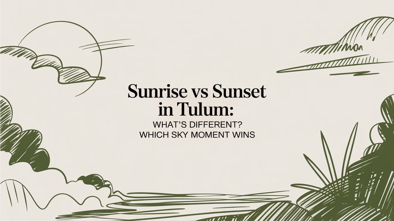 Sunrise vs Sunset in Tulum: What’s Different?