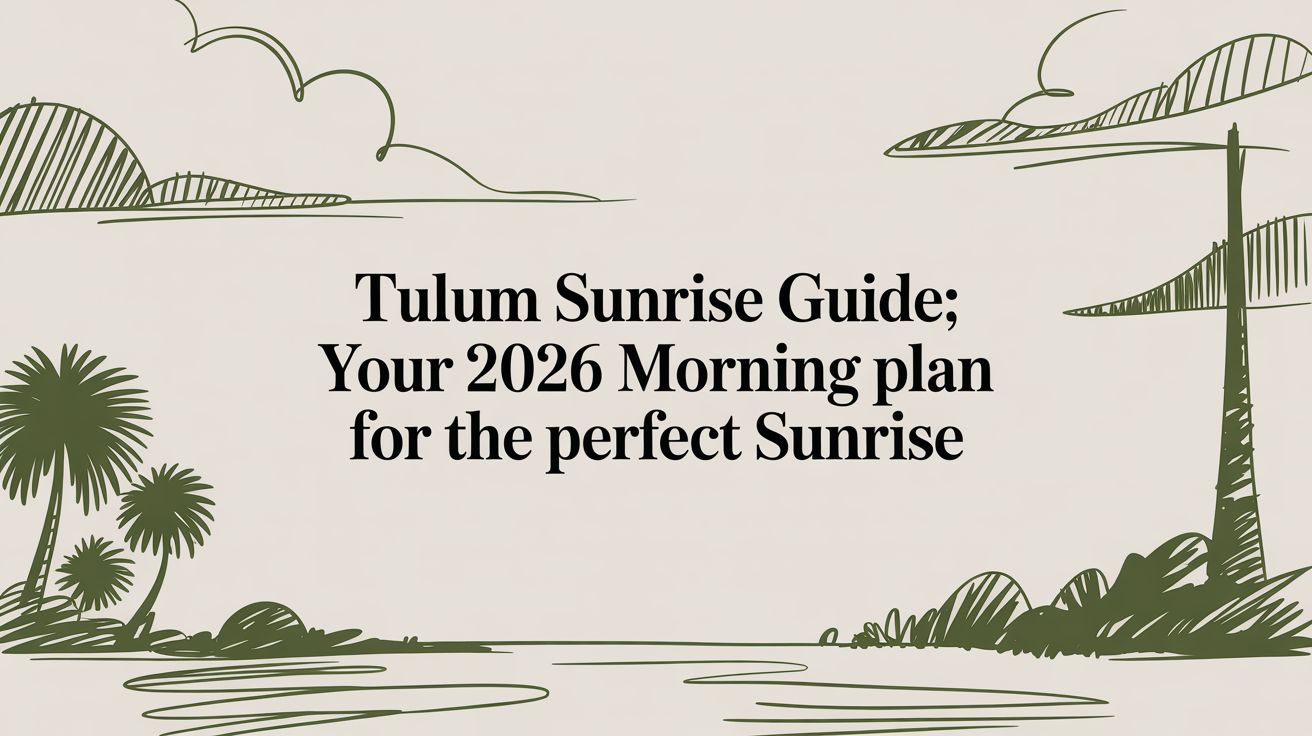 Tulum Sunrise Guide: Planning Your Perfect Morning in 2026