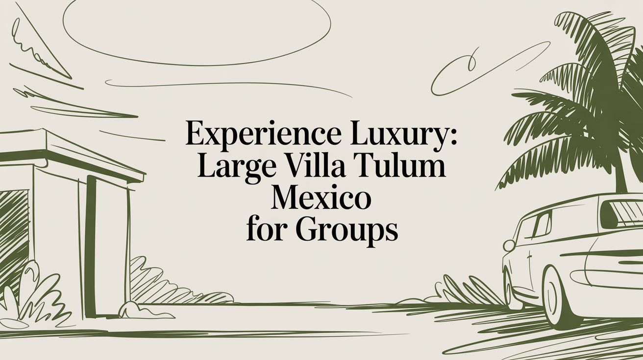 Finding Your Center: A Guide to Large Villas in Tulum for Group Travel