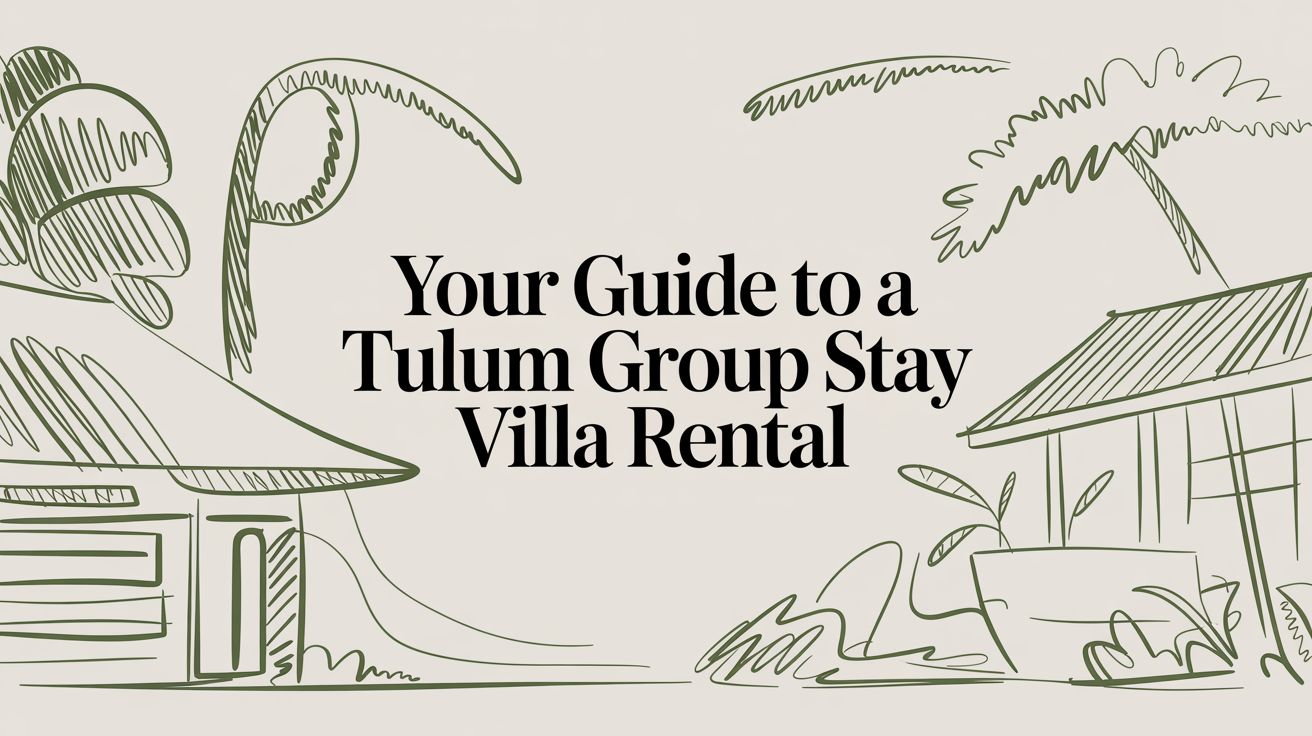 Guide to a Tulum Group Stay Villa Rental in 2026