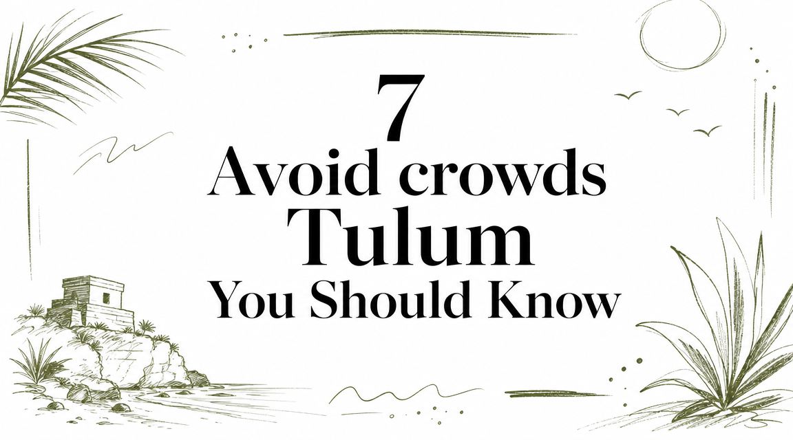7 Ways To Avoid Crowds In Tulum You Should Know