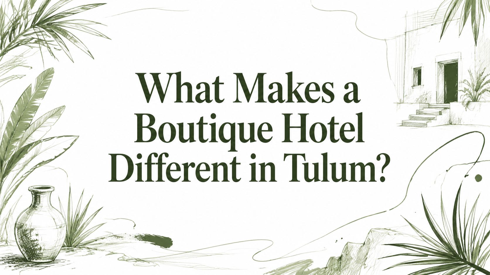 What Makes a Boutique Hotel Different in Tulum?