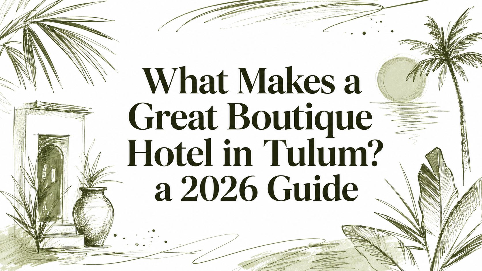 What Makes a Great Boutique Hotel in Tulum? a 2026 Guide