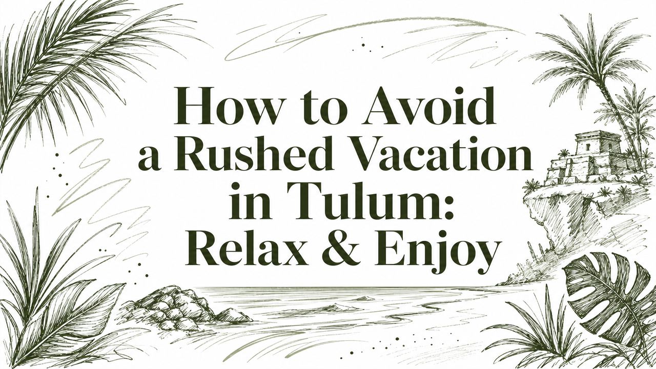 How to Avoid a Rushed Vacation in Tulum: Relax & Enjoy