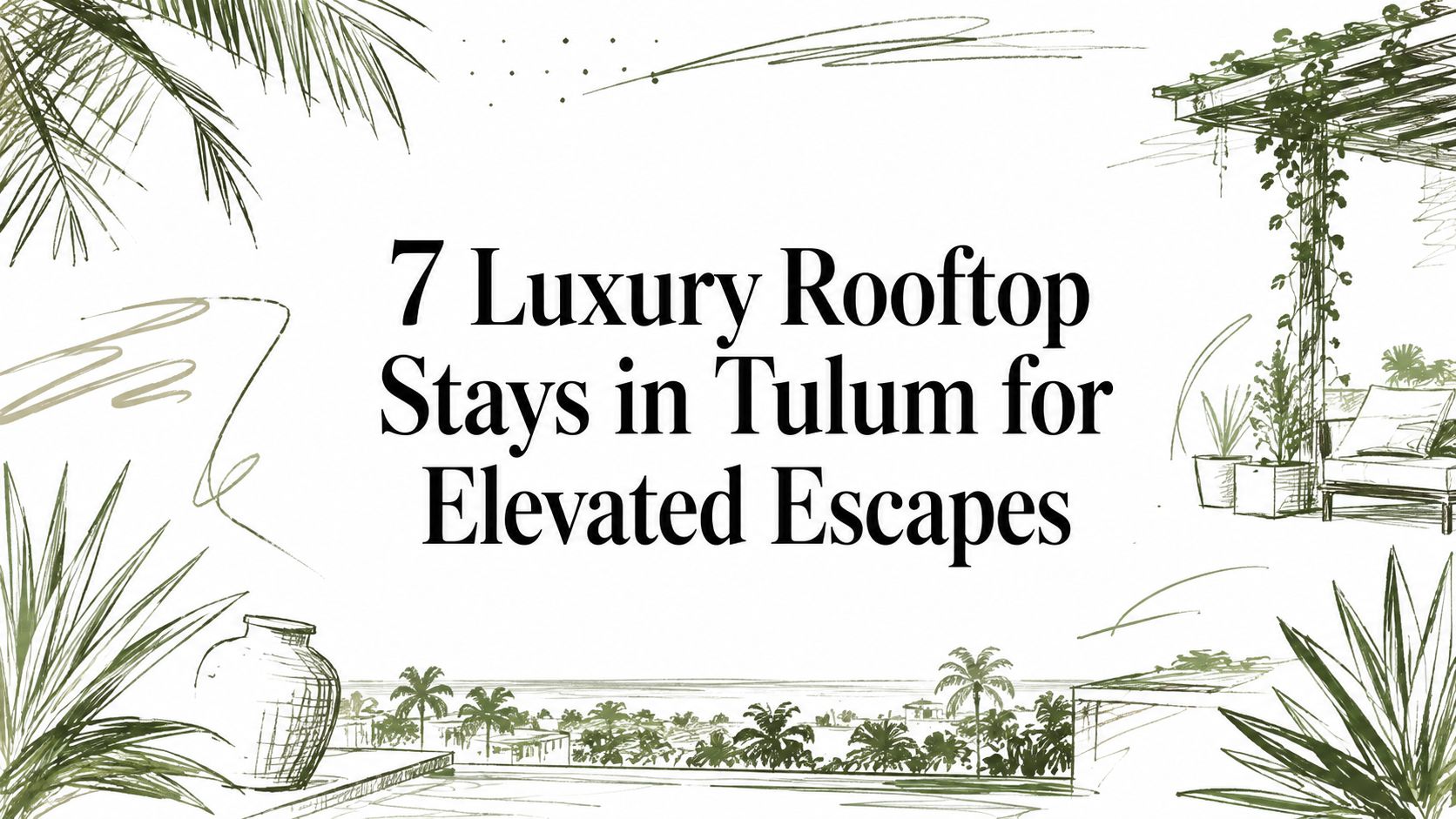 7 Luxury Rooftop Stays in Tulum for Elevated Escapes