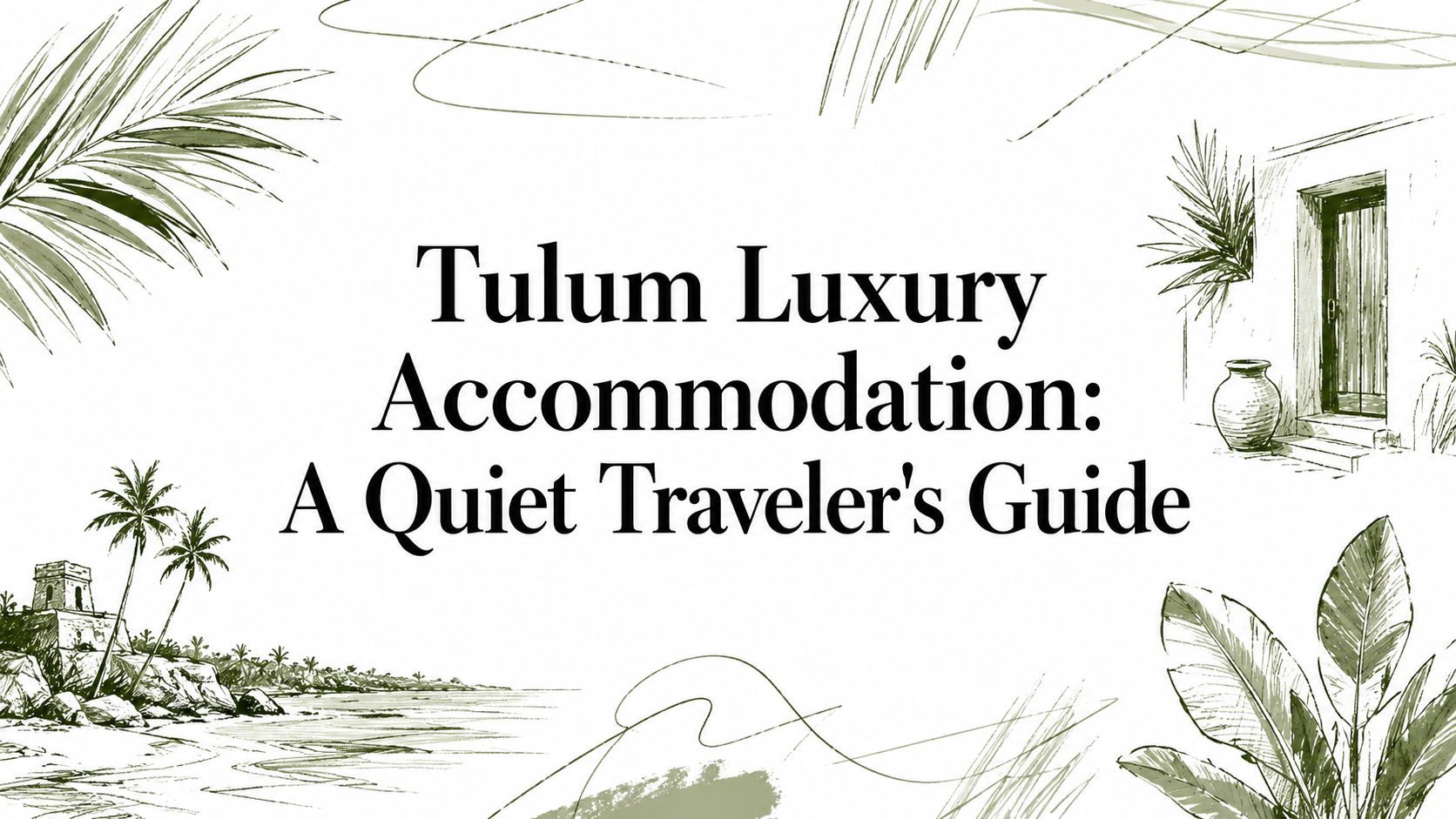 Tulum Luxury Accommodation: A Quiet Traveler’s Guide